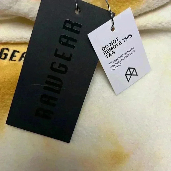 Raw Gear White/Gold Tie-Dye Hoodie Model# RG504, size Medium - Picture 8 of 12